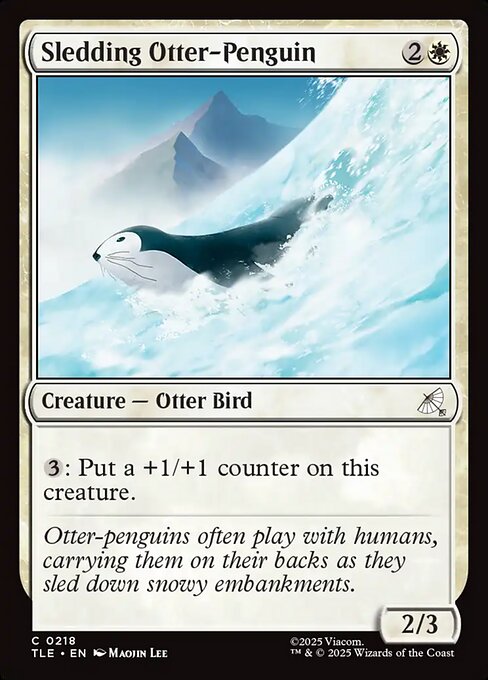 MTG Sledding Otter-Penguin [TLE 218] Foil