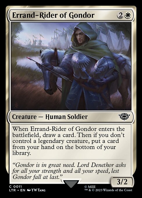 MTG Errand-Rider of Gondor LTR 011 Regular Nonfoil