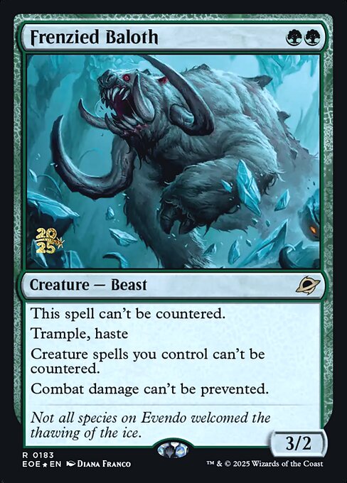 MTG Frenzied Baloth PEOE 183s Prerelease Foil