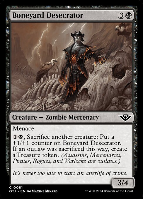 MTG Boneyard Desecrator OTJ 081 Regular Foil
