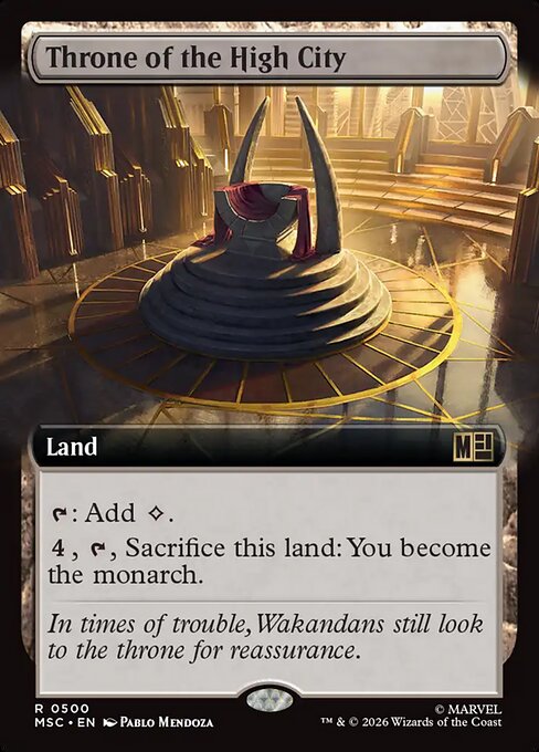 MTG Throne of the High City MSC 500 Extended Art Nonfoil
