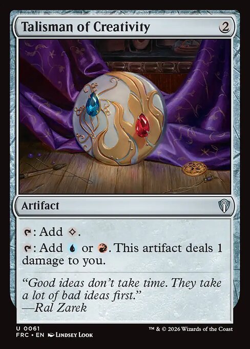 MTG Talisman of Creativity FRC 061 Standard Nonfoil front