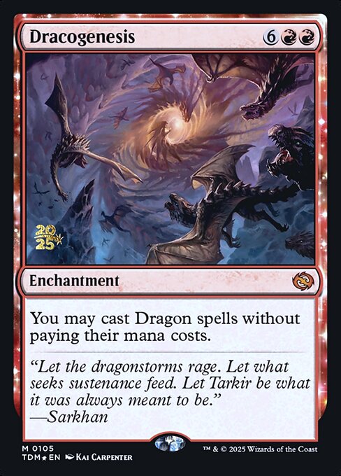 MTG Dracogenesis PTDM 105s Prerelease Foil