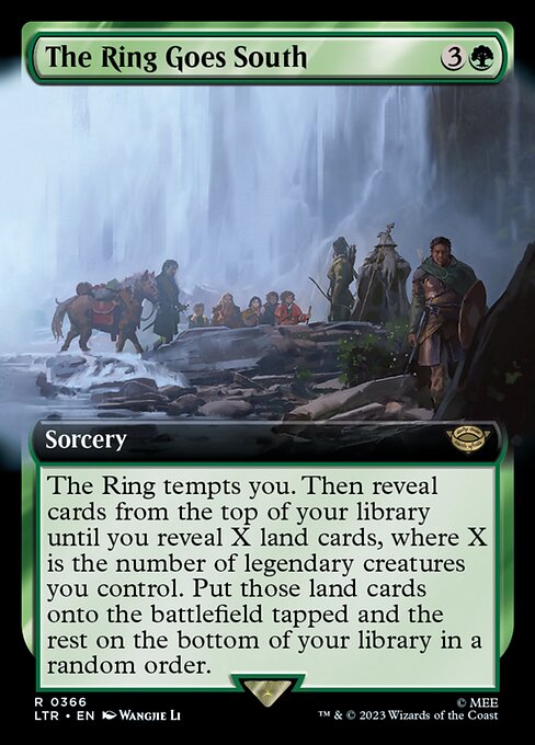 MTG The Ring Goes South LTR 366 Extended Art Nonfoil