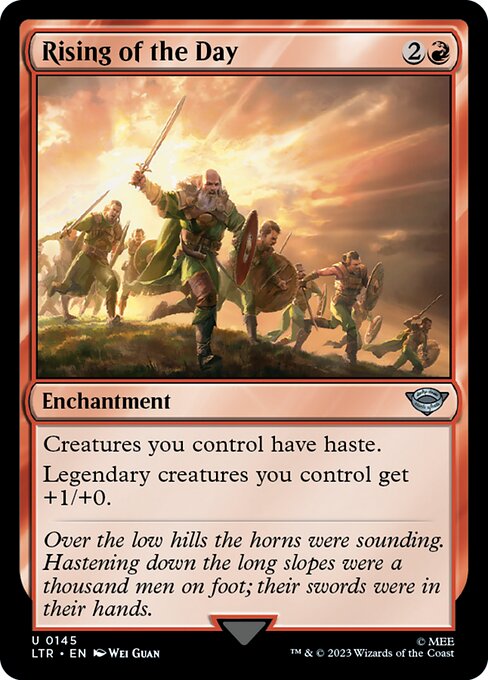 MTG Rising of the Day LTR 145 Regular Foil