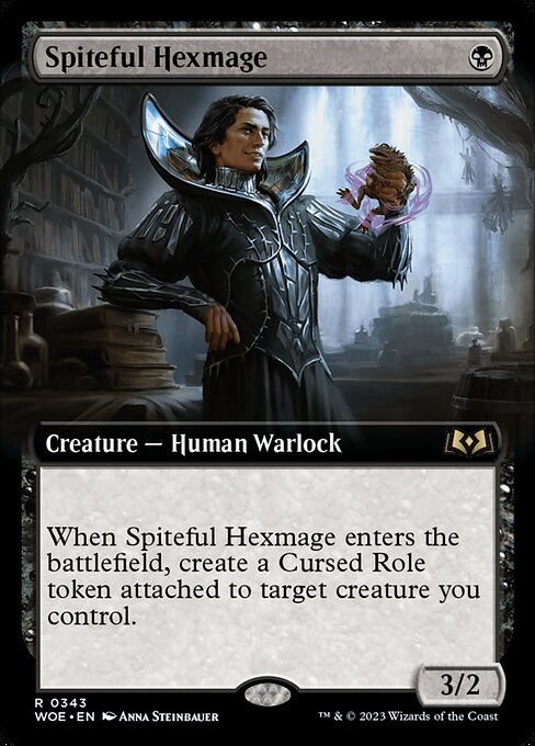 MTG Spiteful Hexmage WOE 343 Extended Art Foil