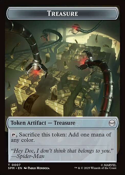 MTG Treasure Token SPM 007 Token Nonfoil