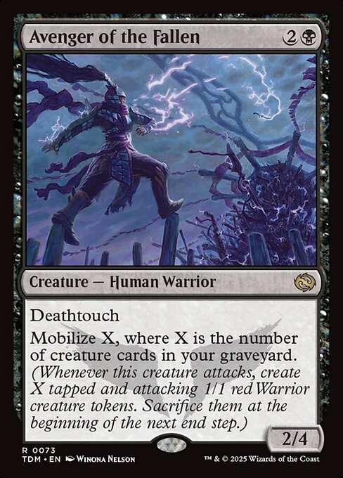 MTG Avenger of the Fallen TDM 073 Regular Nonfoil