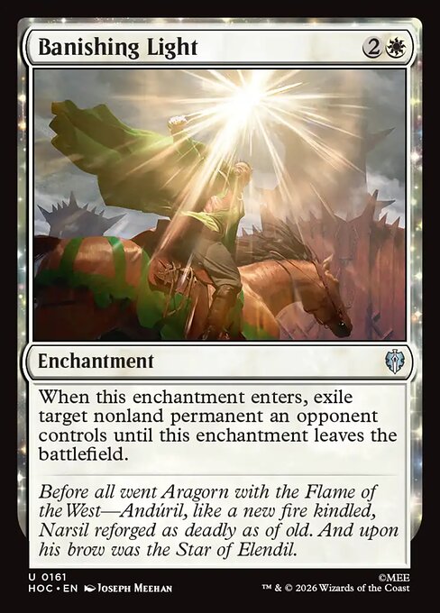 MTG Banishing Light HOC 161 Regular Foil