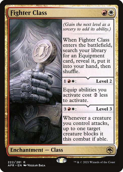 MTG Fighter Class AFR 222 Regular Foil