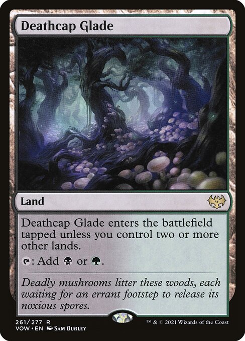 MTG Deathcap Glade VOW 261 Standard Foil front