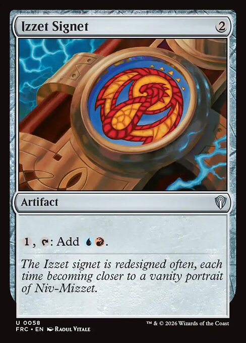 MTG Izzet Signet FRC 058 Standard Nonfoil front