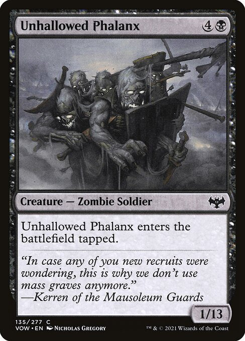MTG Unhallowed Phalanx VOW 135 Standard Nonfoil front