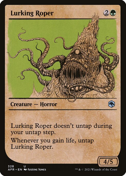 MTG Lurking Roper AFR 328 Rulebook Showcase Nonfoil