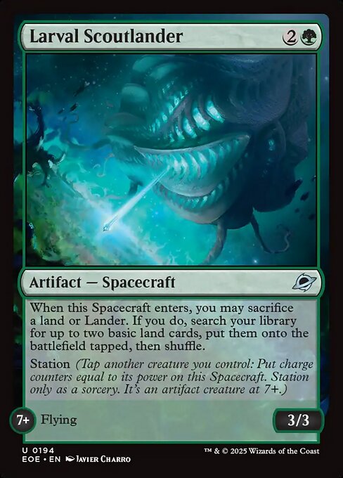MTG Larval Scoutlander EOE 194 Regular Nonfoil