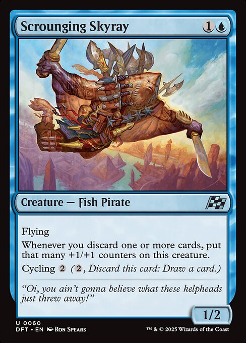 MTG Scrounging Skyray DFT 060 Regular Nonfoil