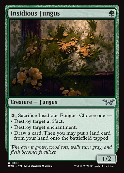 MTG Insidious Fungus DSK 186 Regular Foil