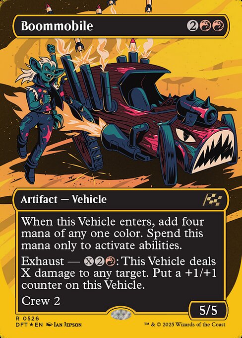 MTG Boommobile DFT 526 Borderless Revved Up First-Place Foil