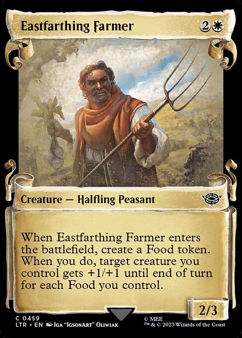 MTG Eastfarthing Farmer LTR 459 Showcase Scrolls of Middle-earth Silver Foil