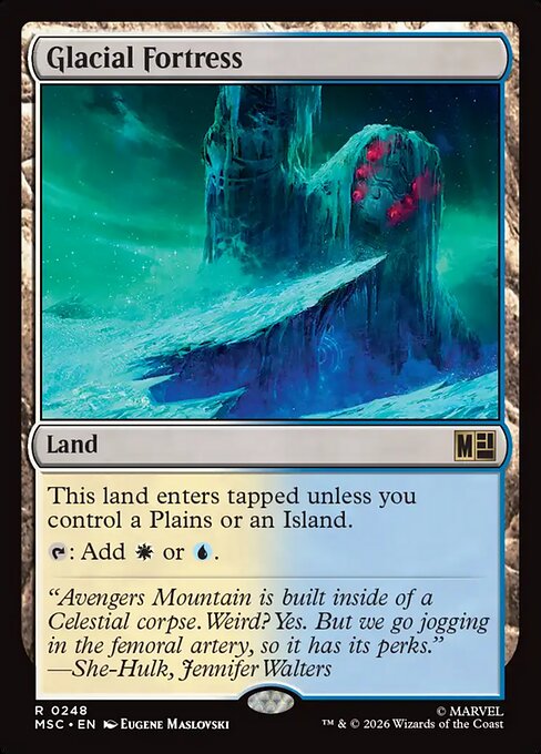 MTG Glacial Fortress MSC 248 Regular Nonfoil