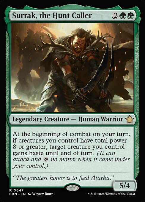 MTG Surrak, the Hunt Caller FDN 647 Starter Collection Nonfoil