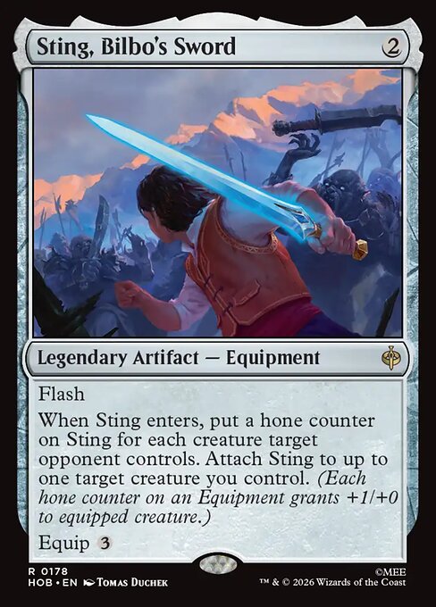 MTG Sting, Bilbo's Sword HOB 178 Regular Nonfoil