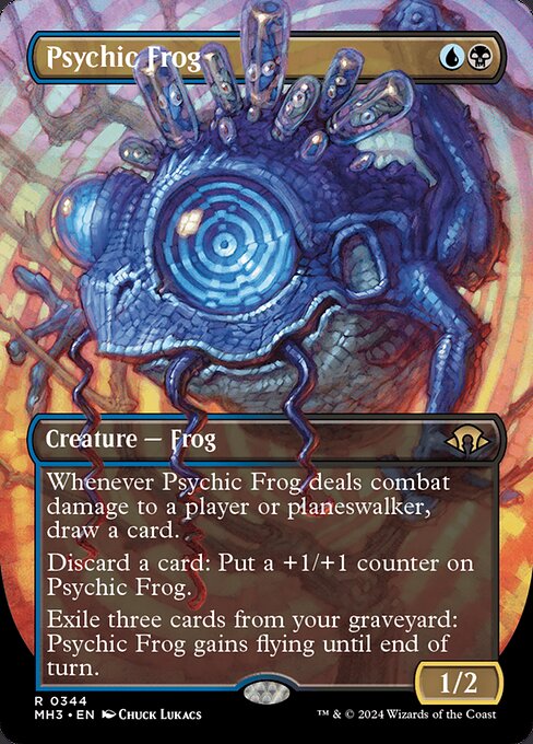 MTG Psychic Frog MH3 344 Borderless Frame Break Foil