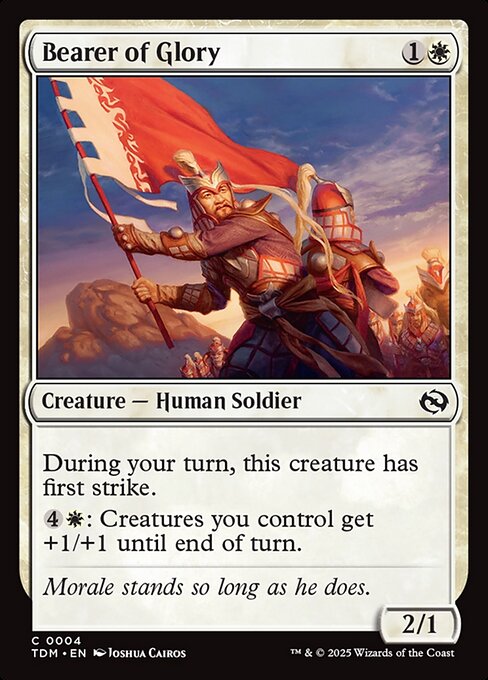 MTG Bearer of Glory TDM 004 Regular Foil