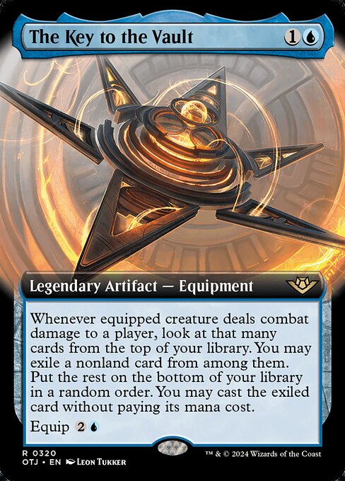 MTG The Key to the Vault OTJ 320 Extended Art Foil