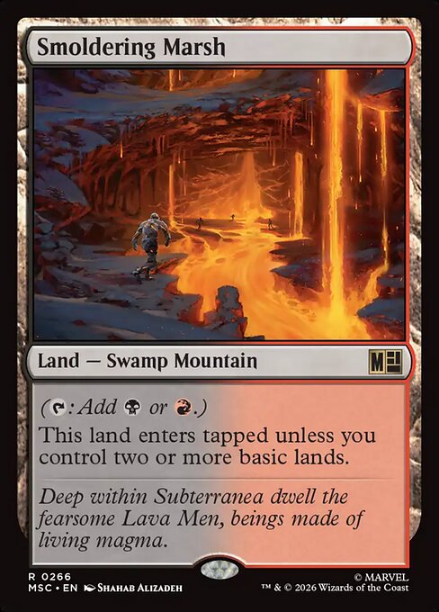 MTG Smoldering Marsh MSC 266 Regular Nonfoil