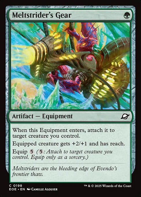 MTG Meltstrider's Gear EOE 198 Regular Foil