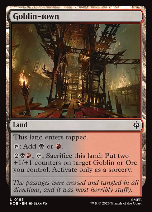 MTG Goblin-town HOB 183 Regular Foil