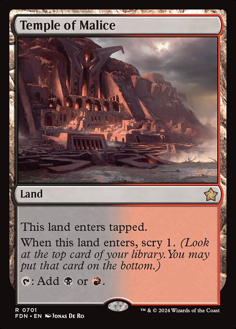 MTG Temple of Malice FDN 701 Starter Collection Nonfoil