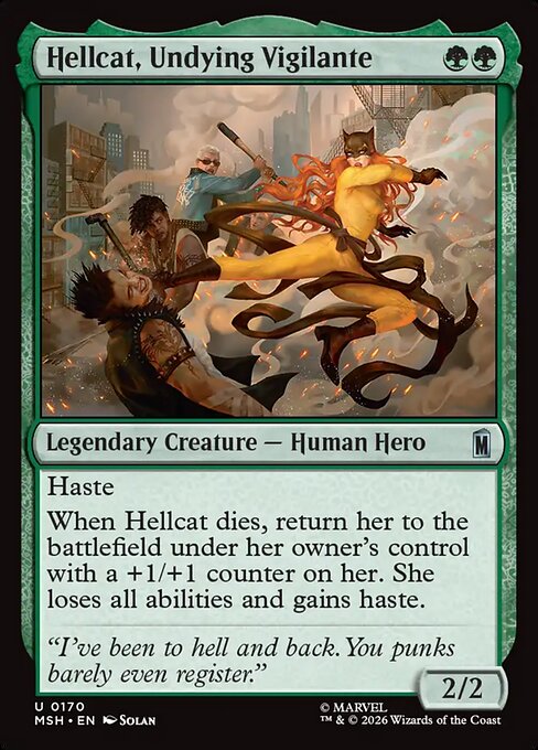 MTG Hellcat, Undying Vigilante MSH 170 Regular Foil