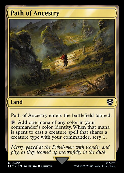 MTG Path of Ancestry LTC 322 Alternate Art Nonfoil
