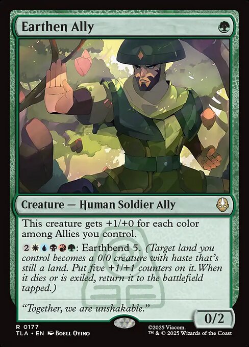 MTG Earthen Ally TLA 177 Regular Foil