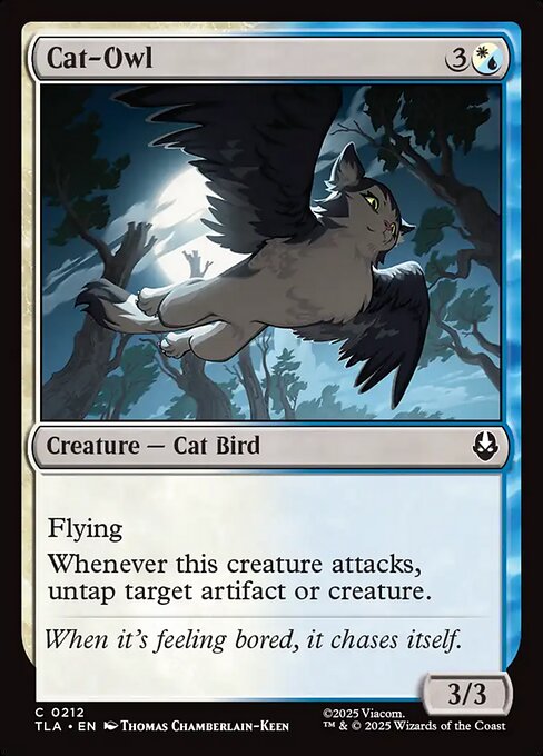 MTG Cat-Owl TLA 212 Regular Nonfoil