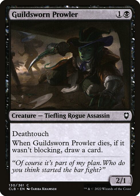 MTG Guildsworn Prowler CLB 130 Regular Foil
