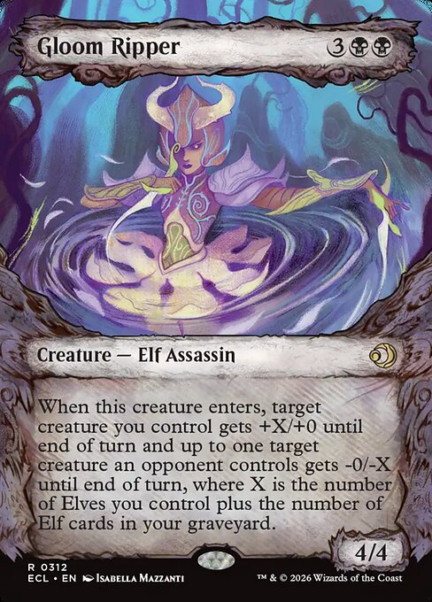 MTG Gloom Ripper ECL 312 Borderless Nonfoil
