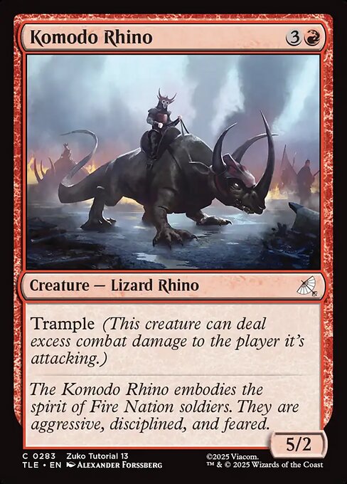MTG Komodo Rhino [TLE 283] Nonfoil
