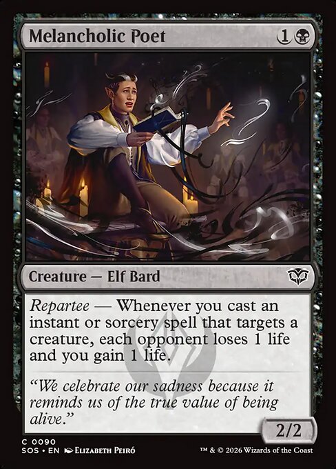 MTG Melancholic Poet SOS 090 Regular Nonfoil