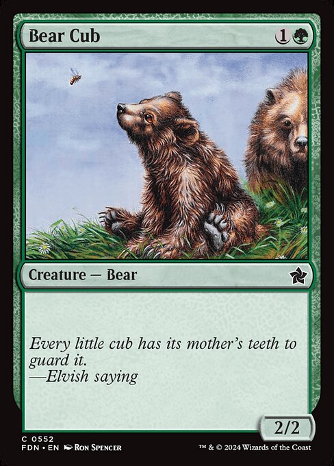 MTG Bear Cub FDN 552 Beginner Box Nonfoil