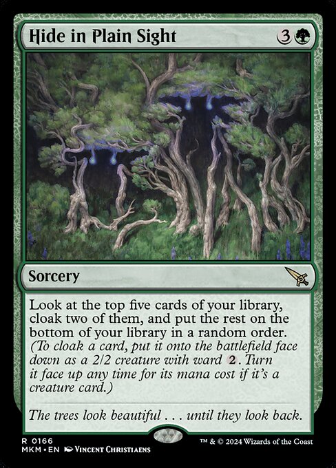 MTG Hide in Plain Sight MKM 166 Regular Nonfoil