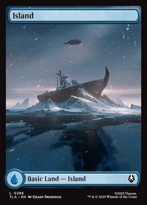 MTG Island TLA 288 Full Art Appa Land Nonfoil