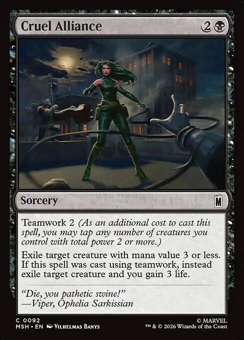 MTG Cruel Alliance MSH 092 Regular Nonfoil