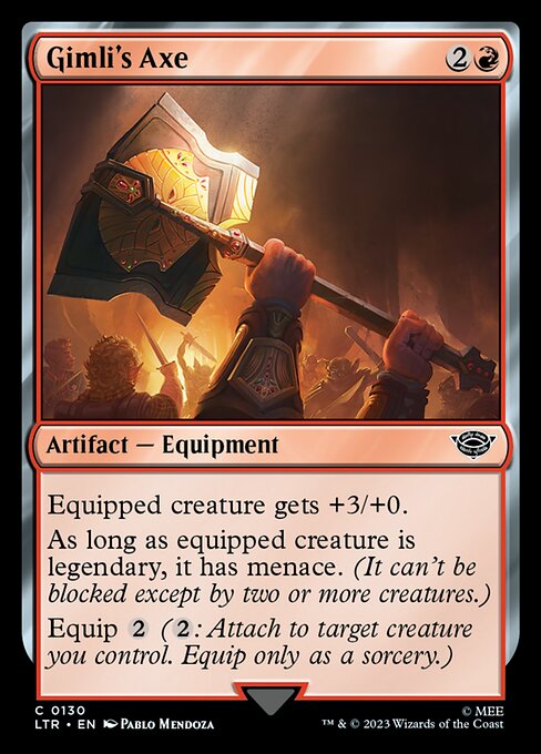 MTG Gimli's Axe LTR 130 Regular Nonfoil