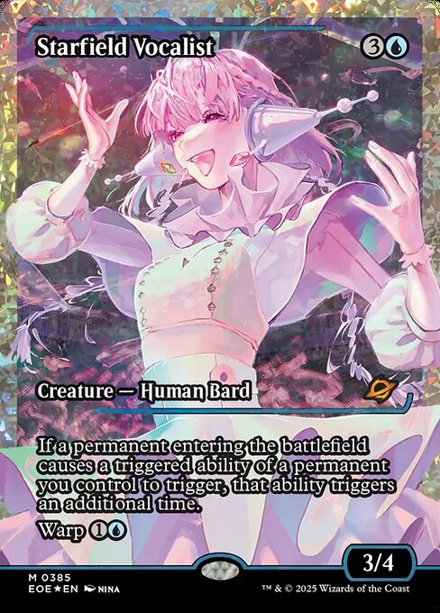 MTG Starfield Vocalist EOE 385 Japan Showcase Fracture Foil
