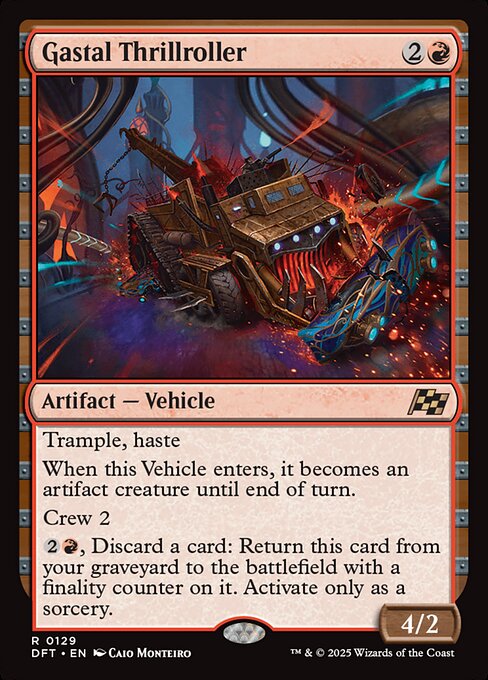 MTG Gastal Thrillroller DFT 129 Regular Nonfoil