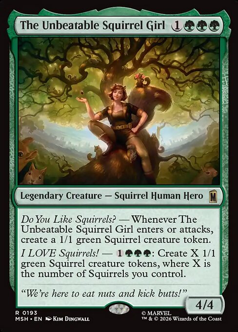 MTG The Unbeatable Squirrel Girl MSH 193 Regular Nonfoil
