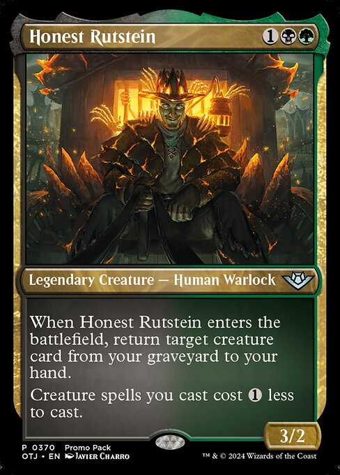 MTG Honest Rutstein OTJ 370 Promo Pack Nonfoil
